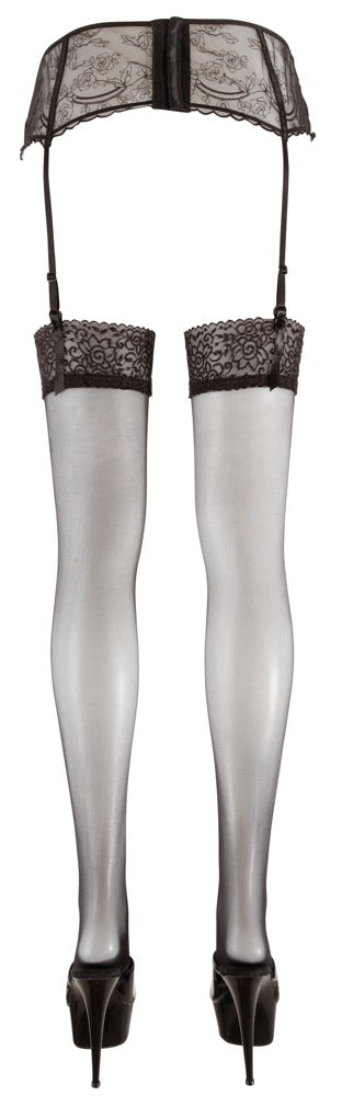 Cottelli LEGWEAR Stroppestrømper svart