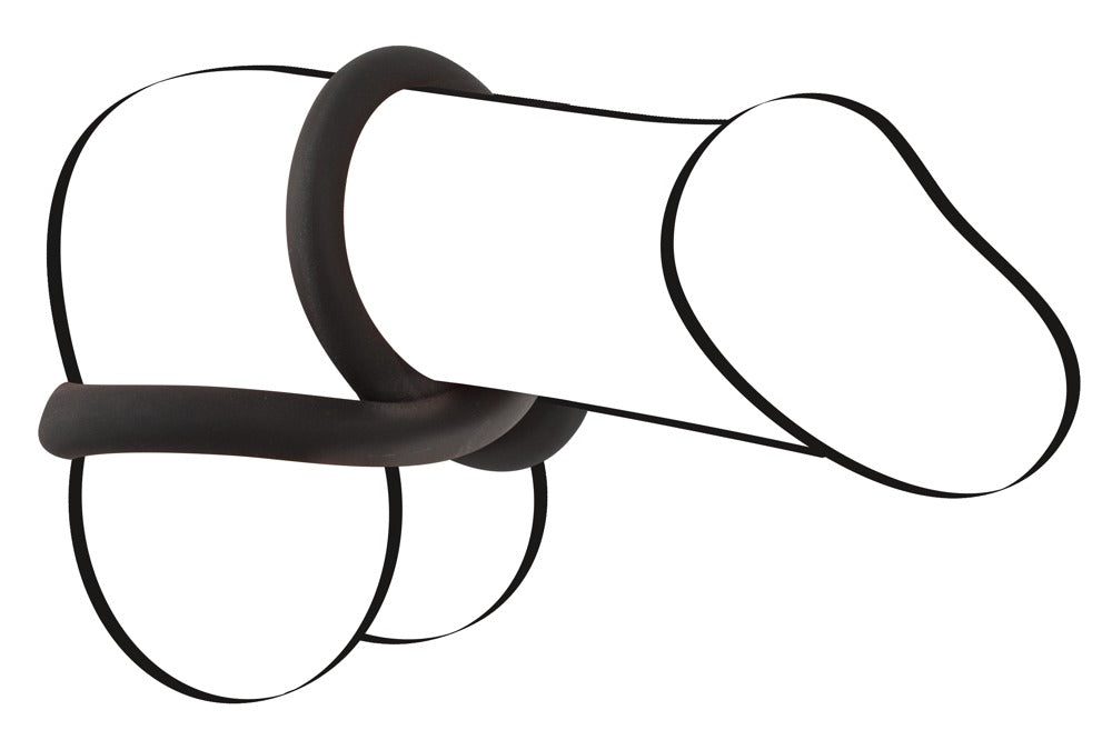 Black Velvets Silicone Penis-/pungring