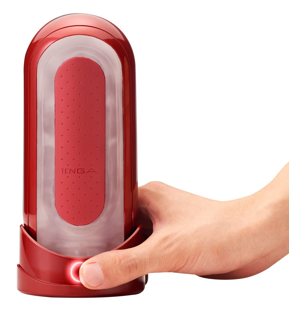 TENGA Flip 0 (Zero) Red Warmer Package