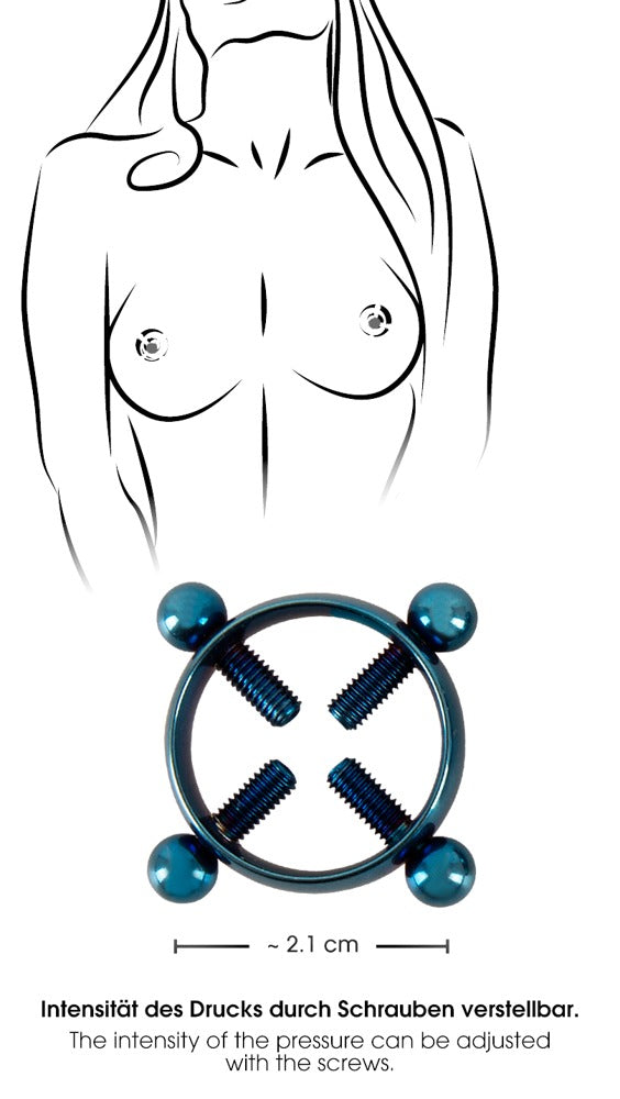 Bad Kitty nipple Jewellery blue Moon