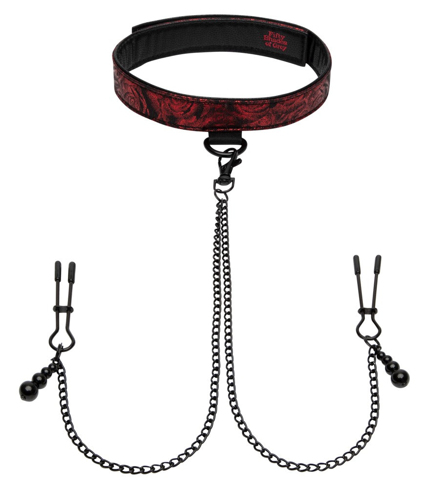 Fifty Shades of Grey Sweet Anticipation Collar Nipple Clamps