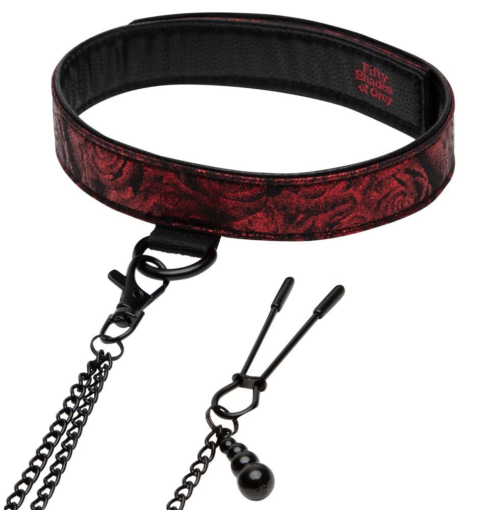 Fifty Shades of Grey Sweet Anticipation Collar Nipple Clamps
