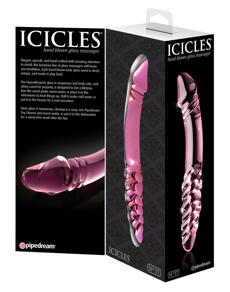 Icicles Dobbeldildo glass No. 57