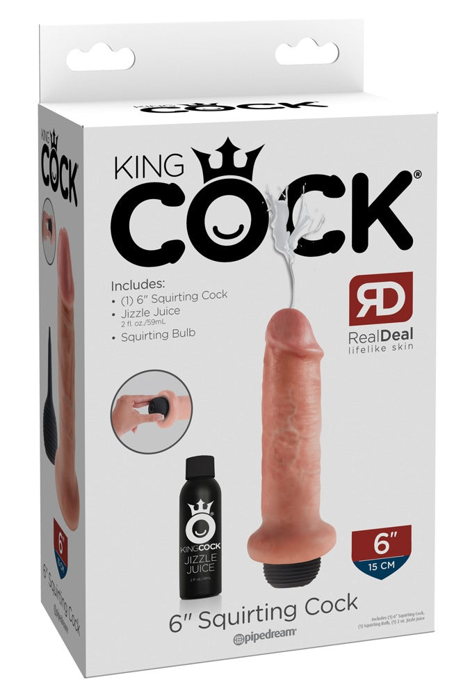 King Cock 6“ Squirting Cock