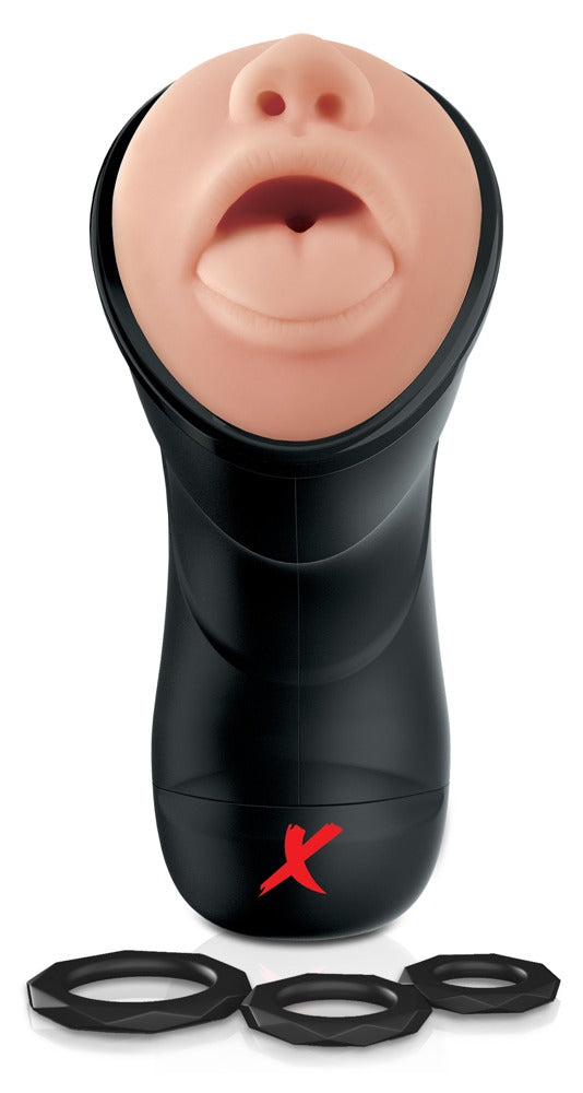PDX Elite Deep throat Vibrating Stroker