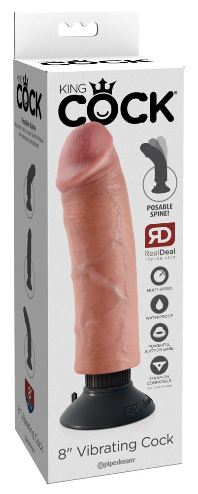 King Cock 8“ Vibrating Cock