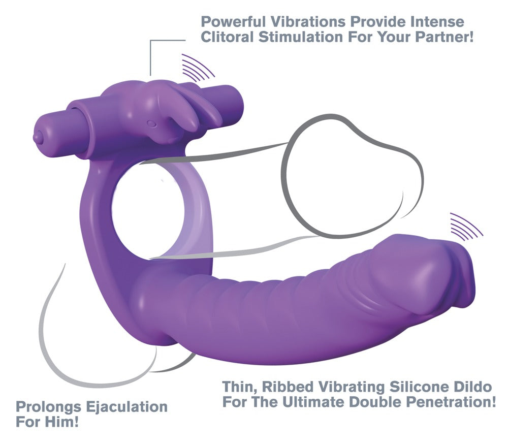 Fantasy C-Ringz Double Penetrator Rabbit