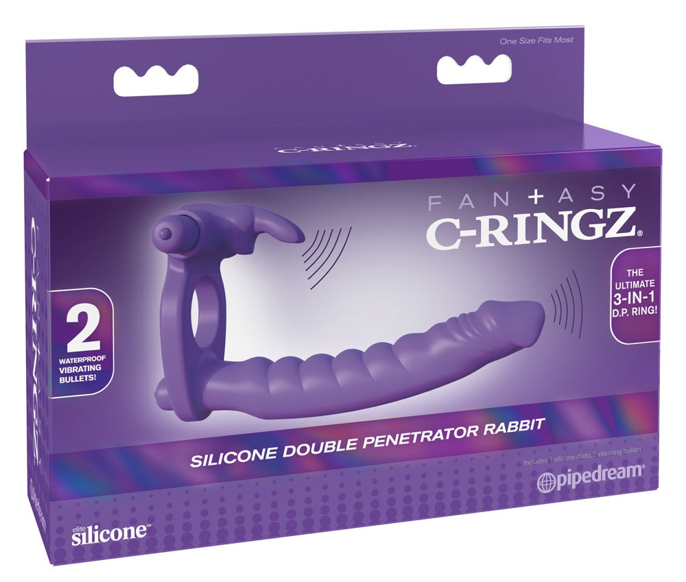 Fantasy C-Ringz Double Penetrator Rabbit
