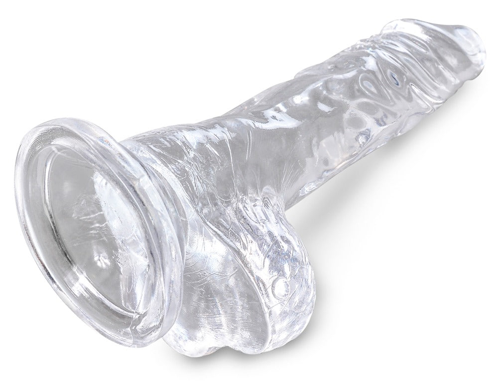 King Cock Clear King Cock Penisdildo med baller