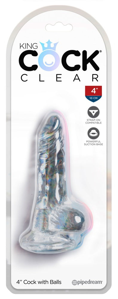 King Cock Clear King Cock Penisdildo med baller