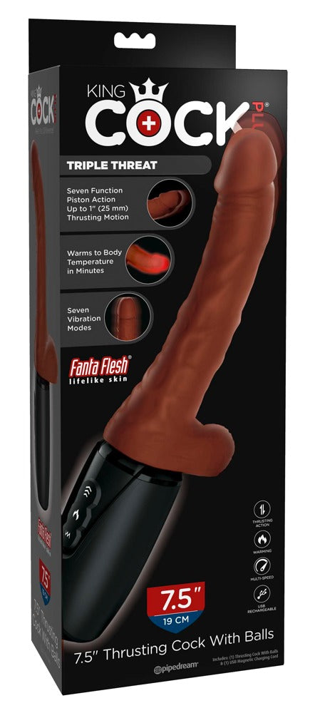 King Cock Plus Thrusting Cock with Balls