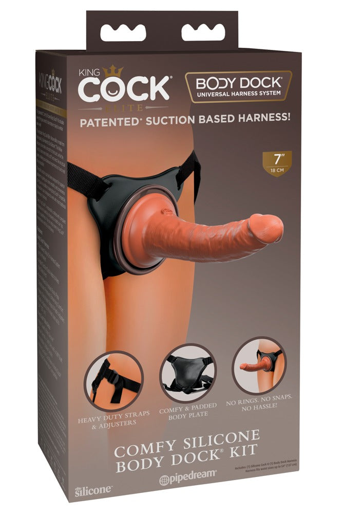 King Cock Elite Comfy Silicone Body Dock Kit