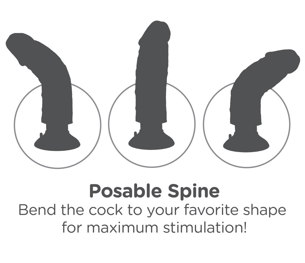 King Cock 10“ Vibrating Cock with Balls