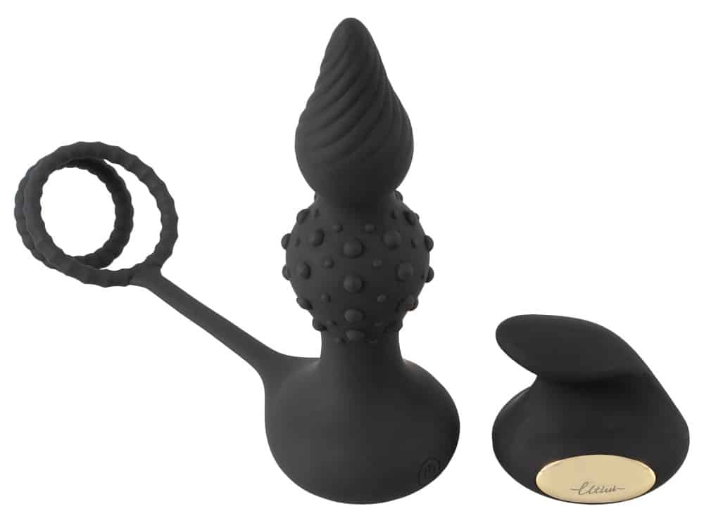 Rebel RC Butt Plug with Cock & Balls rings