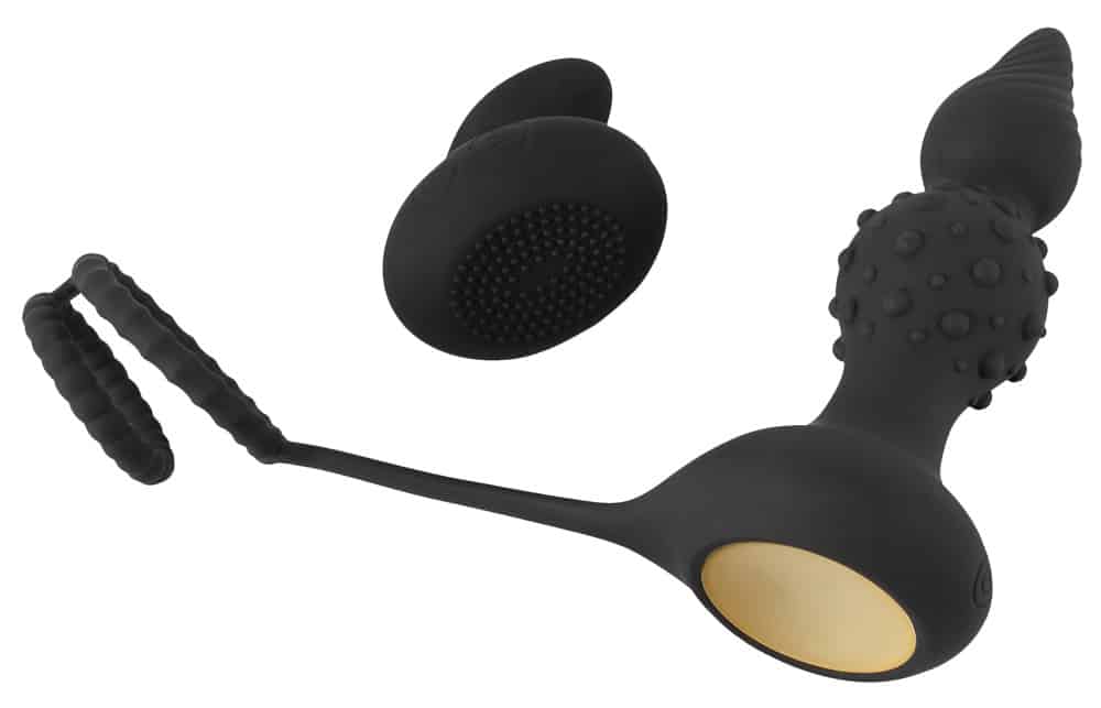 Rebel RC Butt Plug with Cock & Balls rings