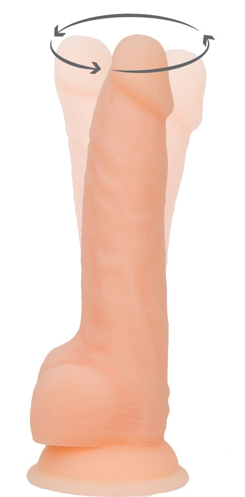 Naked Addiction 8" Rotating & Vibrating Dong