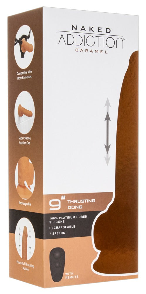 Naked Addiction 9" Thrusting Dong