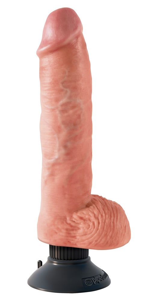 King Cock 10“ Vibrating Cock with Balls