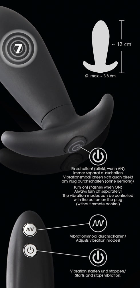 You2Toys Y2T Black RC Vibro Plug