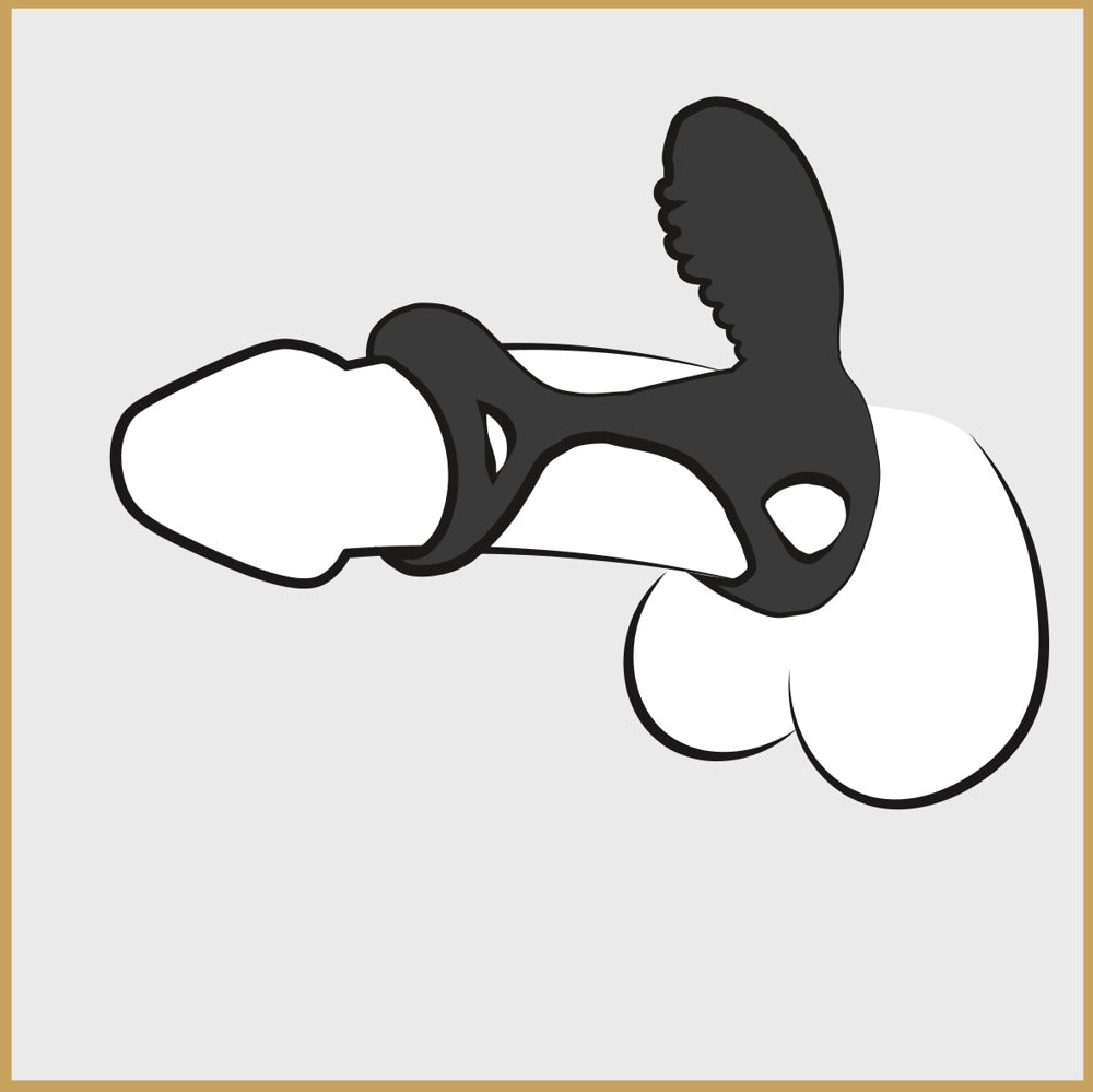 Adrien Lastic Penisring med Vibrator Gladiator