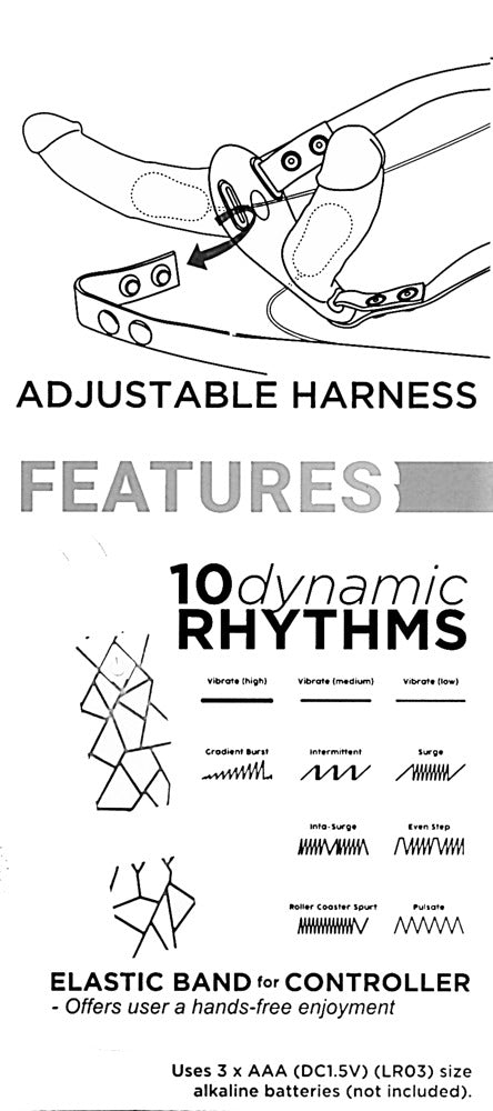 You2Toys Strap-on med 2 vibratorer