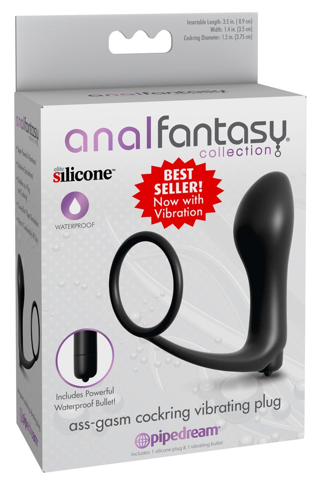analfantasy collection Penisring med vibro analplugg