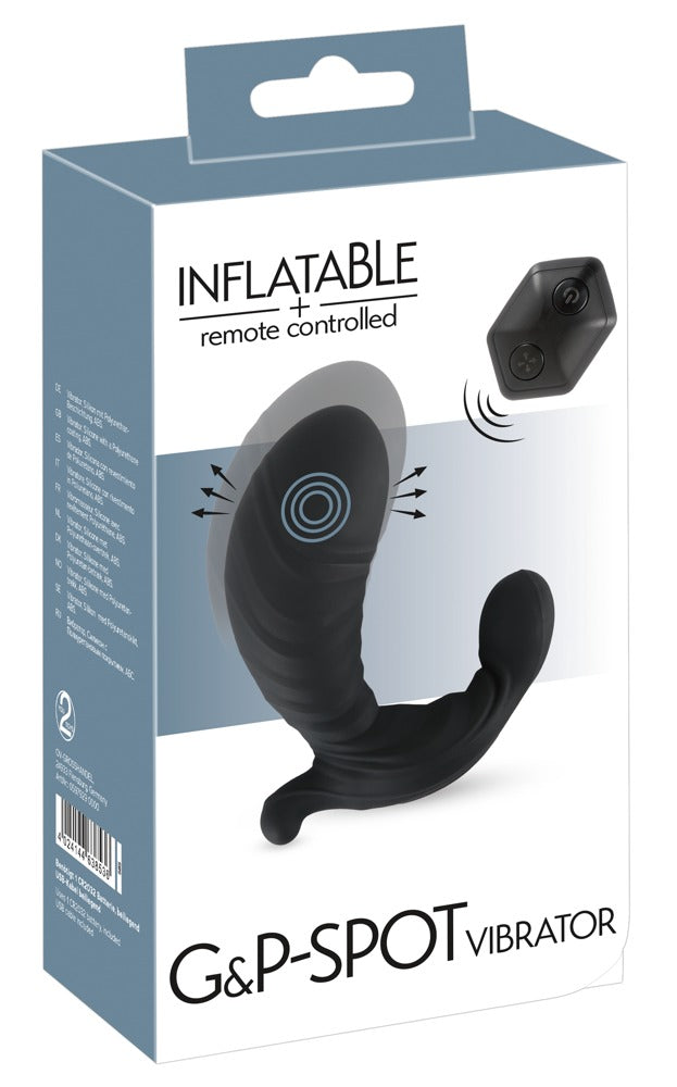 Inflatable + RC Oppumpbar vibrator