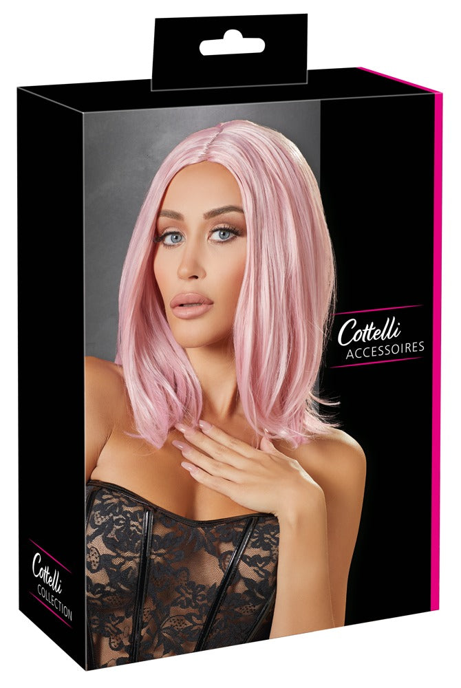 Cottelli ACCESSOIRES Parykk rosa bob