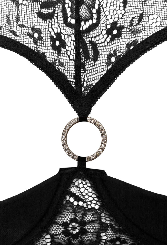 Cottelli LINGERIE Åpen BH med strengtruse