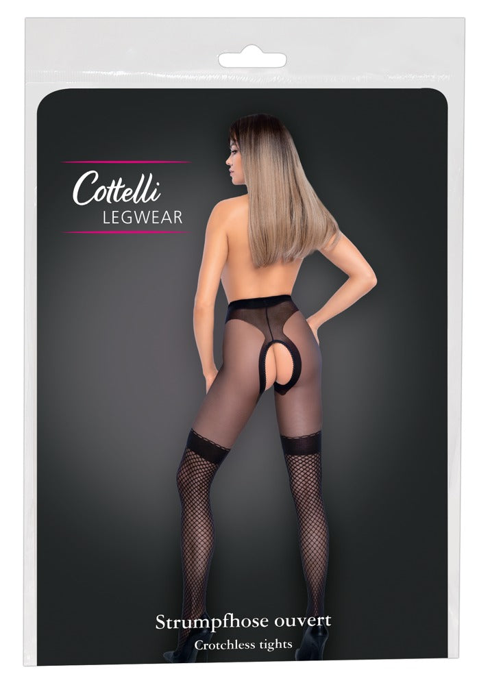 Cottelli LEGWEAR Åpen strømpebukse