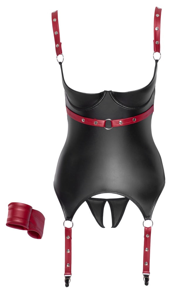 Cottelli BONDAGE Strømpeholdertopp sett