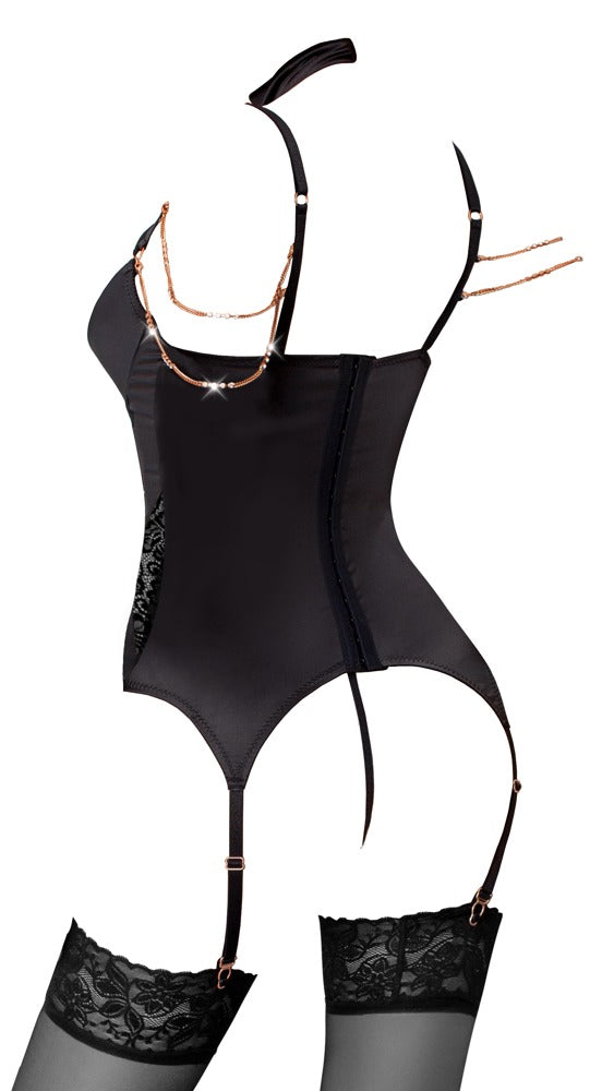 Abierta Fina Strømpeholdertopp og strengtruse