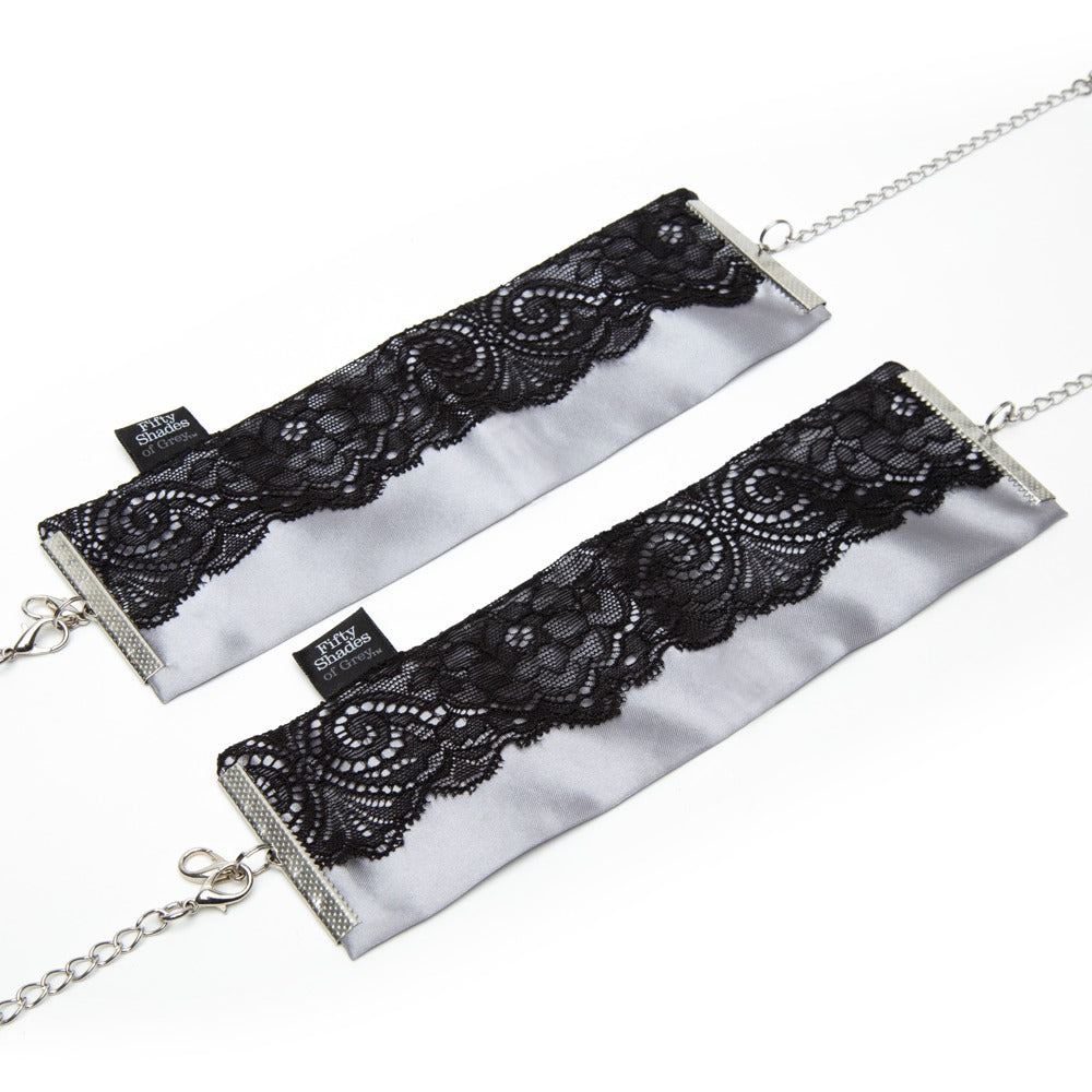 Fifty Shades of Grey Play Nice Satin & Lace Wrist Cuffs