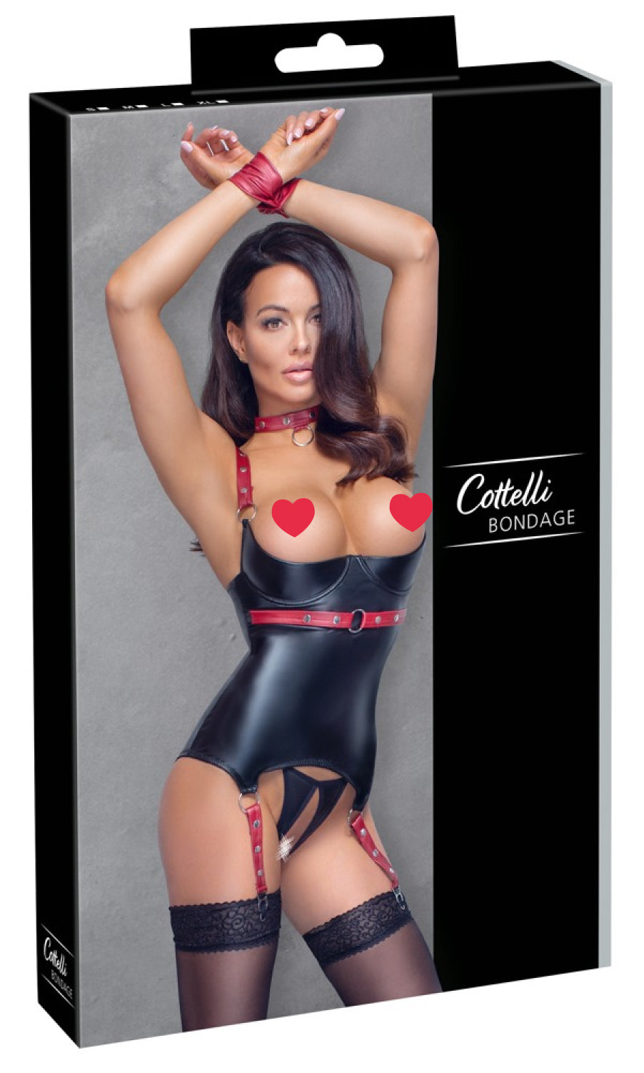 Cottelli BONDAGE Strømpeholdertopp sett