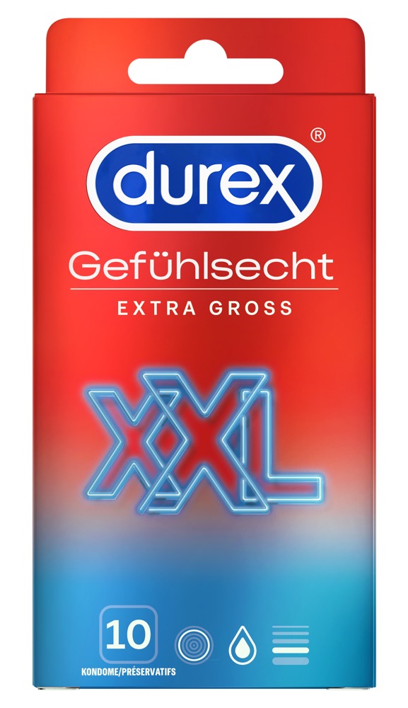 Durex Durex følelsesekte ekstra stort 10pk.
