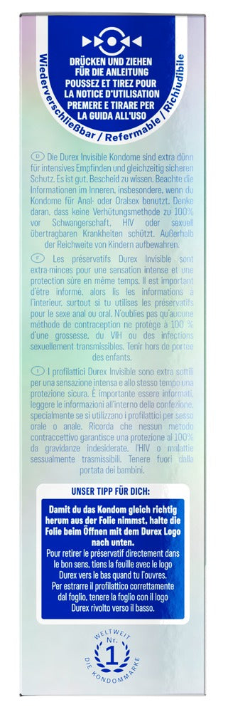 Durex Durex Invisible extra dünn x12