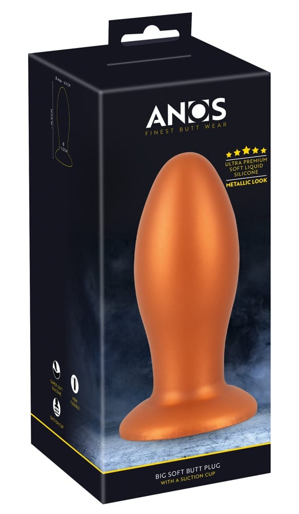 ANOS Soft Butt Plug med sugefot