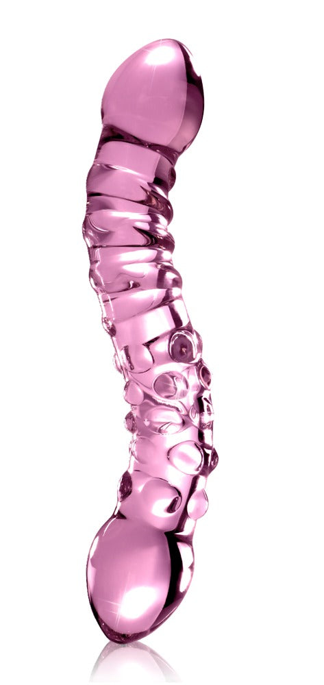 Icicles Dobbel glassdildo No.55