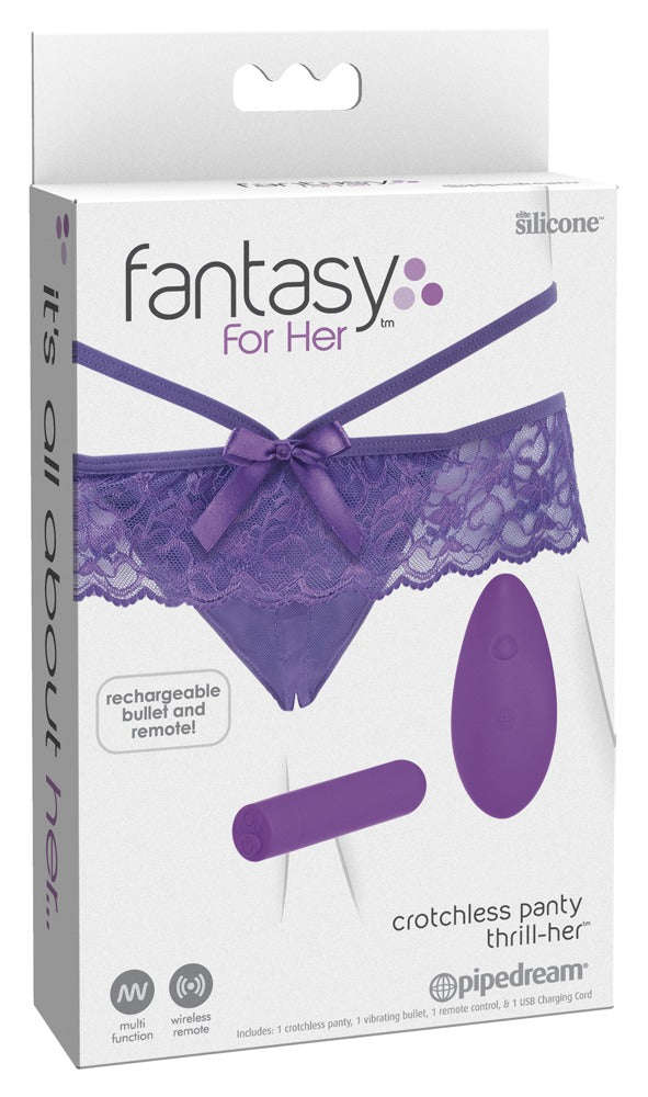 Fantasy For Her FFH Crotchless Panty Thrill-He