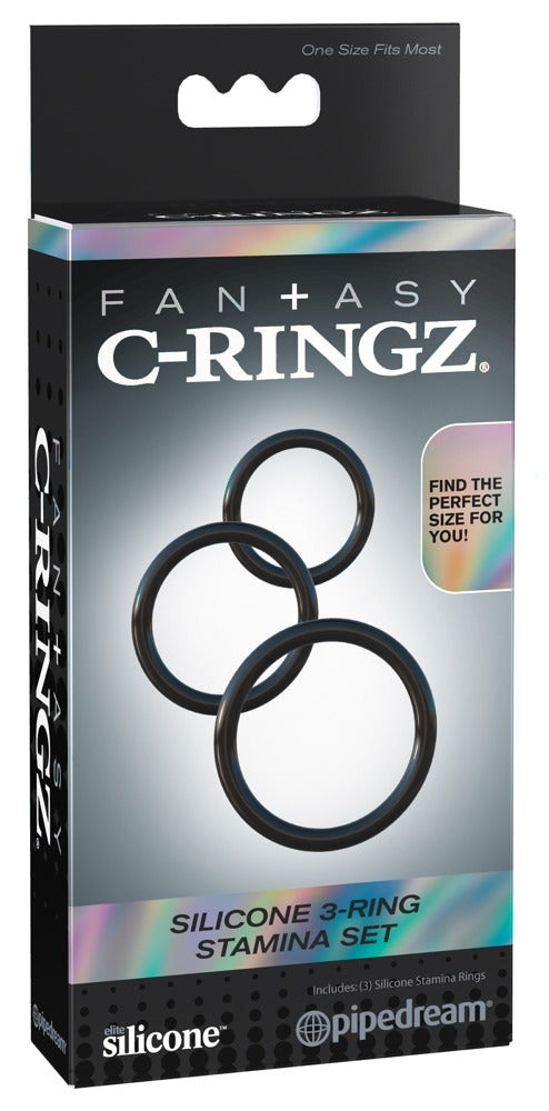 Fantasy C-Ringz Penis-/pungringer i sett med 3
