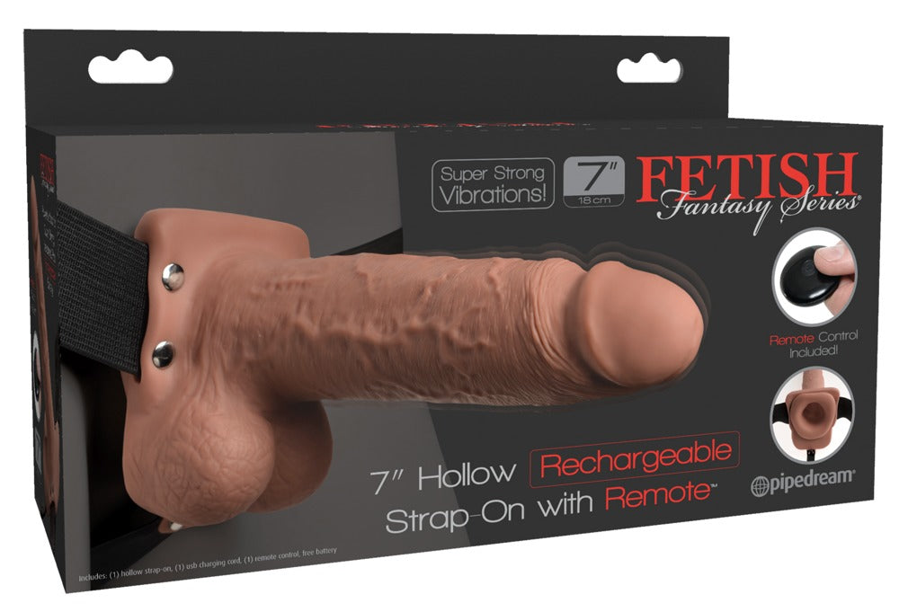 Fetish Fantasy Series Strap-on med hul vibrator