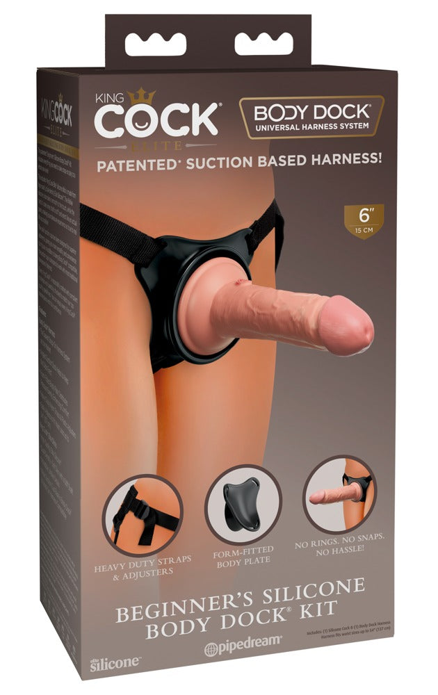 King Cock Elite Beginners Silicone Body Dock Kit
