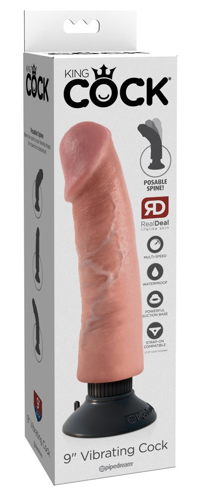 King Cock 9“ Vibrating Cock