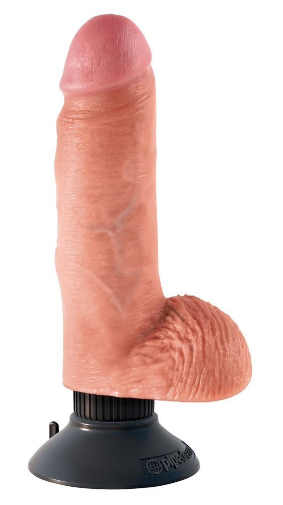 King Cock 7“ Vibrating Cock with Balls