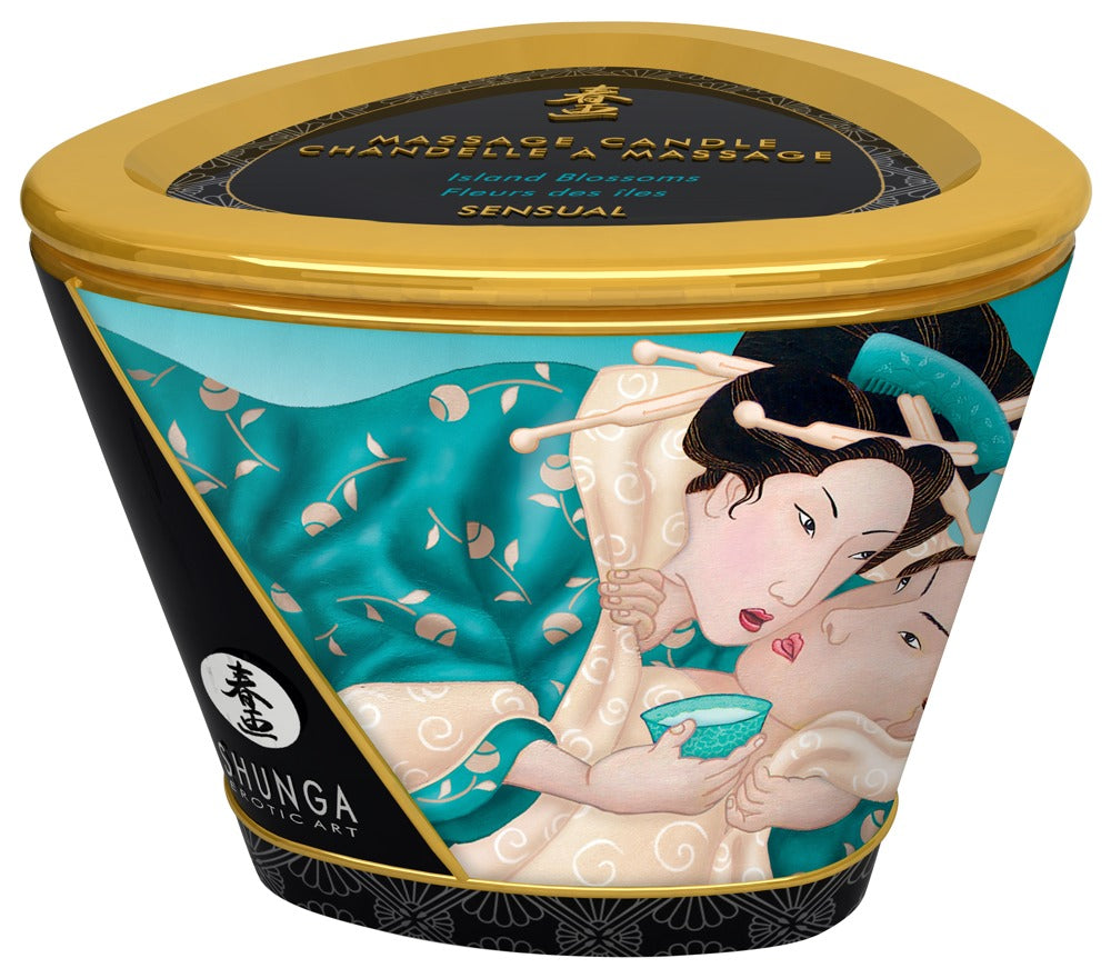 Shunga Massage Candle - Island Blossoms