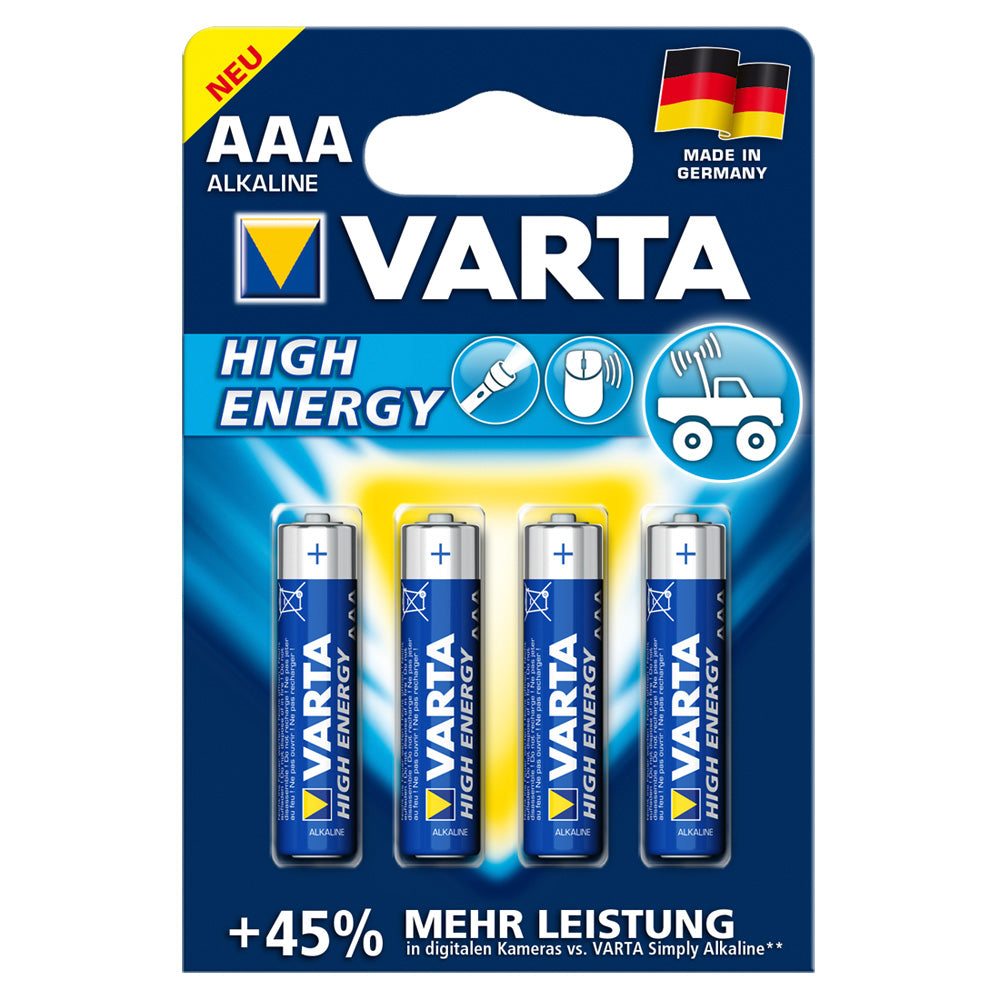 Varta AAA/LR03 batterier 4pk.