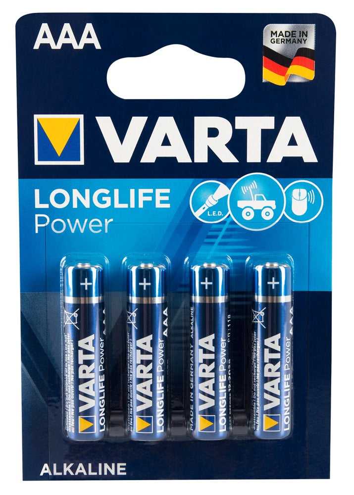 Varta AAA/LR03 batterier 4pk.