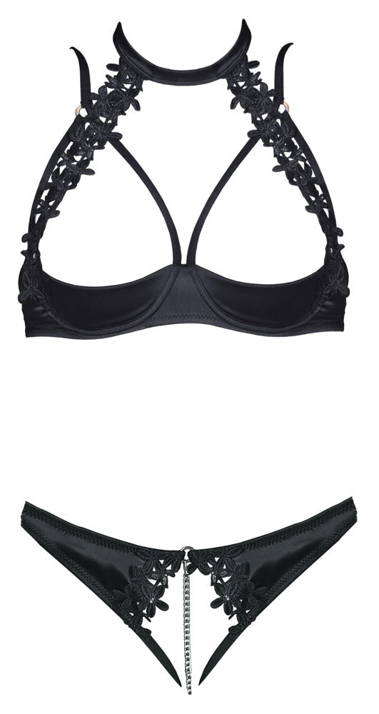 Cottelli LINGERIE Åpen BH sett