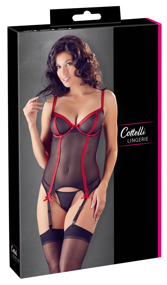 Cottelli LINGERIE Strømpeholdertopp