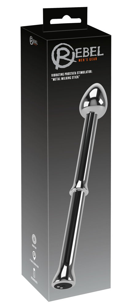 Rebel Vibrating Prostata Stimulator: Metal Milking Stick